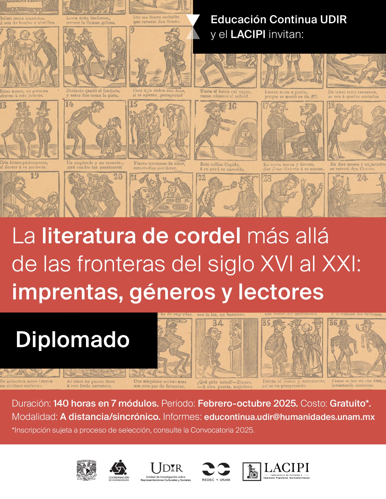 Diplomado: “La literatura de cordel más allá de las fronteras del siglo XVI al XXI:  imprentas, géneros y lectores” | 2025